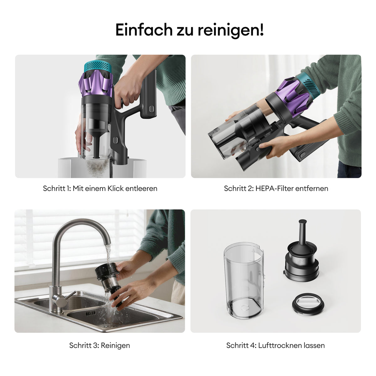 Ultenic U18 PowerPro Akku-Staubsauger